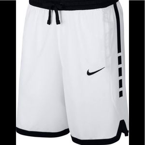 Nike basketball shorts white